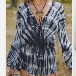 Cloth & Stone tie dye romper S